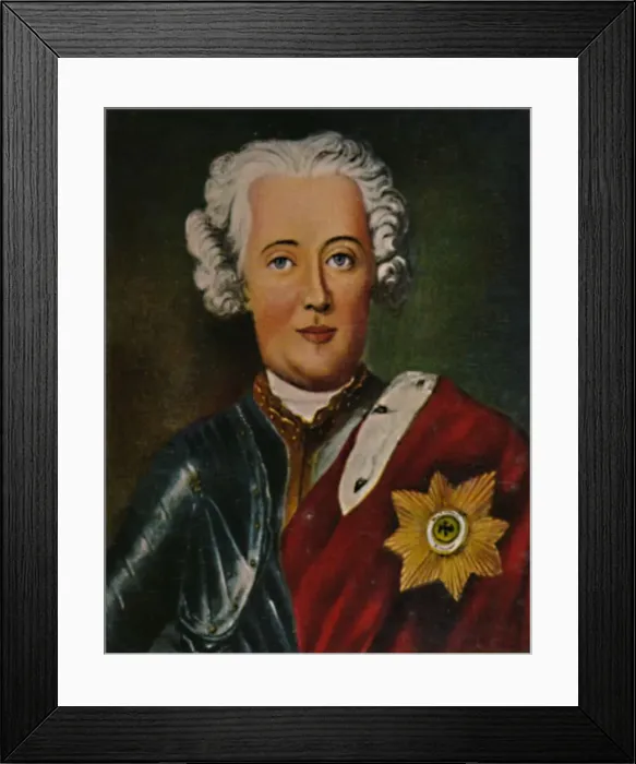 Framed Print : Friedrich der Grosze 1712-1786 als Kronprinz. - Gemalde von Pesne, 1934 Framed Print : Friedrich der Grosze 1712-1786 als Kronprinz. - Gemalde von Pesne, 1934