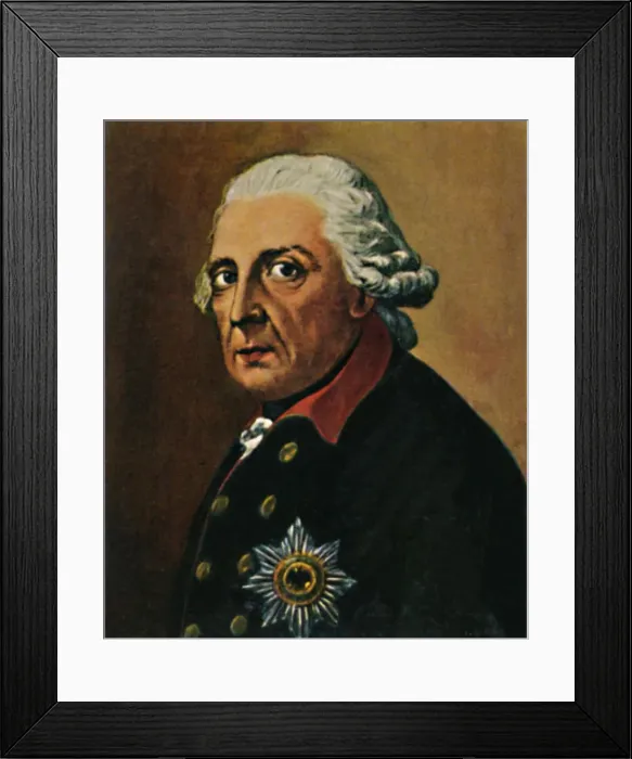 Framed Print : Der Alte Fritz 1712-1786. - Gemalde on Graff, 1934 Framed Print : Der Alte Fritz 1712-1786. - Gemalde on Graff, 1934