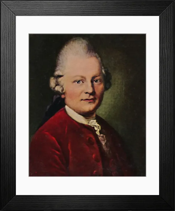 Framed Print : Gotthold Ephraim Lessing 1729-1781. - Gemalde von Anton Graff, 1934 Framed Print : Gotthold Ephraim Lessing 1729-1781. - Gemalde von Anton Graff, 1934