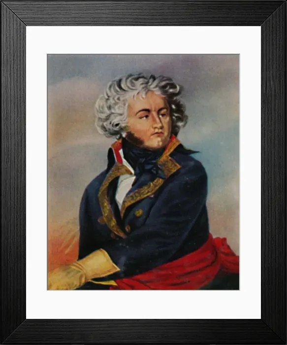 Framed Print : General Kleber 1753-1800. - Gemalde von Guerin, 1934 Framed Print : General Kleber 1753-1800. - Gemalde von Guerin, 1934