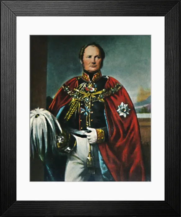 Framed Print : Friedrich Wilhelm IV. 1795-1861. - Gemalde von Fr. Kruger, 1934