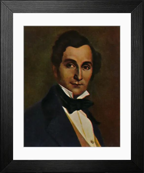 Framed Print : Albert Lortzing 1801-1851. - Gemalde von Souchay, 1934 Framed Print : Albert Lortzing 1801-1851. - Gemalde von Souchay, 1934