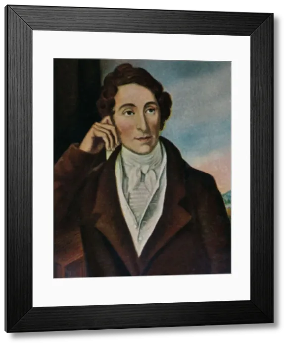 Framed Print : Carl Maria von Weber. 1786-1826, 1934