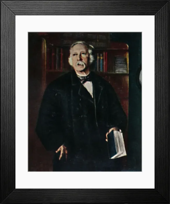 Framed Print : Theodor Fontane 1819-1898. - Gemalde von Hanns Fechner, 1934 Framed Print : Theodor Fontane 1819-1898. - Gemalde von Hanns Fechner, 1934