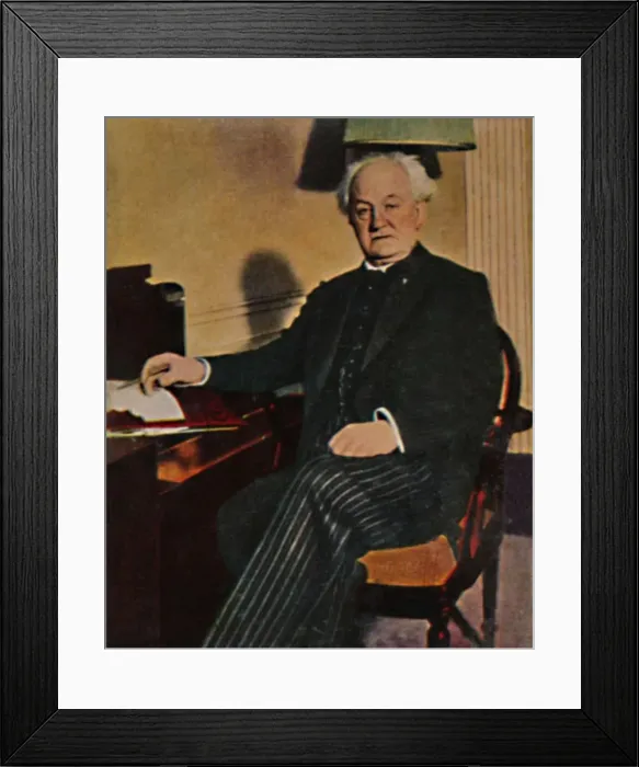 Framed Print : Gerhart Hauptmann - Geb. 1862, 1934 Framed Print : Gerhart Hauptmann - Geb. 1862, 1934