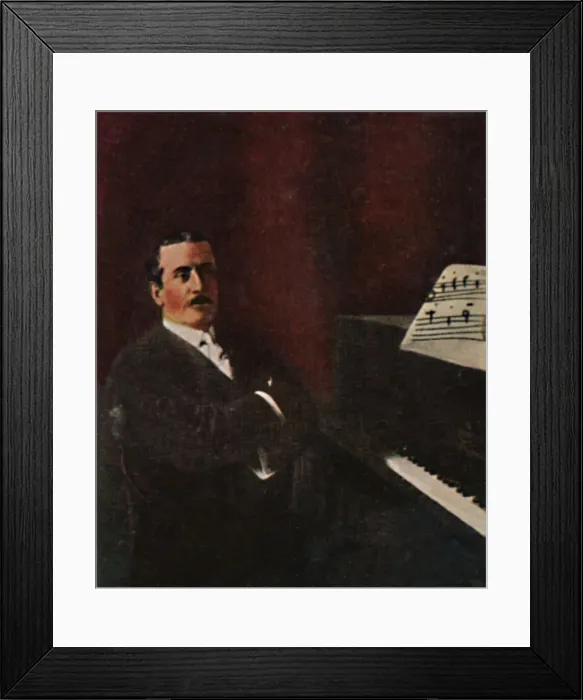Framed Print : Giacomo Puccini 1858-1924, 1934 Framed Print : Giacomo Puccini 1858-1924, 1934