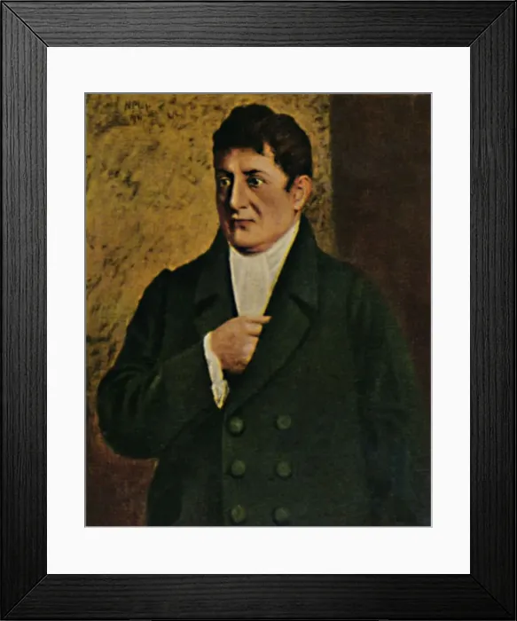 Framed Print : Johann Gottlieb Fichte 1762-1814. - Gemalde von Professor Pluhr, 1934 Framed Print : Johann Gottlieb Fichte 1762-1814. - Gemalde von Professor Pluhr, 1934