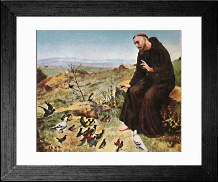 Framed Print : Der Hellige Franz von Assisi 1182-1226, 1934 Framed Print : Der Hellige Franz von Assisi 1182-1226, 1934