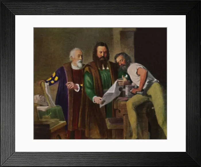 Framed Print : Johann Gutenberg 1400-1468, 1934 Framed Print : Johann Gutenberg 1400-1468, 1934