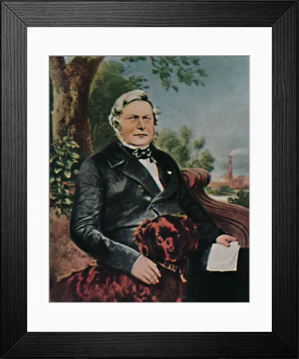 Framed Print : August Borsig 1804-1854. - Gemalde von Kruger, 1934 Framed Print : August Borsig 1804-1854. - Gemalde von Kruger, 1934