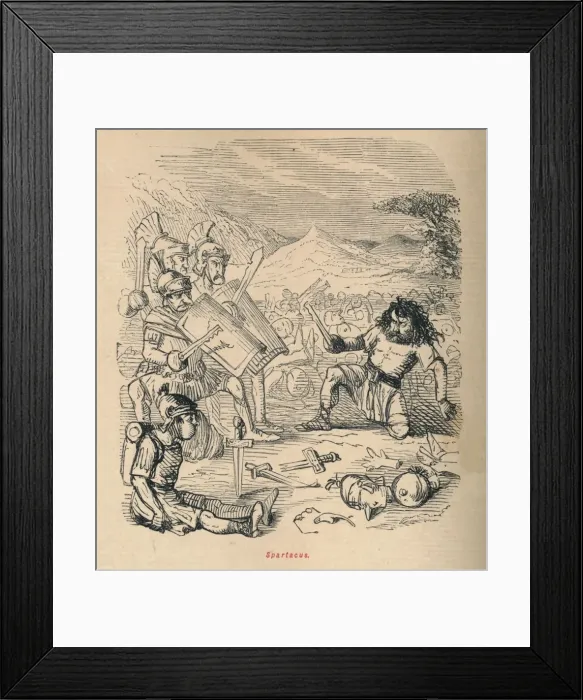 Framed Print : Spartacus, 1852. Artist: John Leech Framed Print : Spartacus, 1852. Artist: John Leech