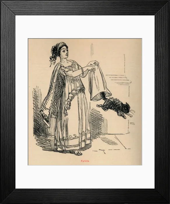 Framed Print : Fulvia, 1852. Artist: John Leech Framed Print : Fulvia, 1852. Artist: John Leech