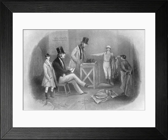 Framed Print : Going to the Scale, 1911 Framed Print : Going to the Scale, 1911