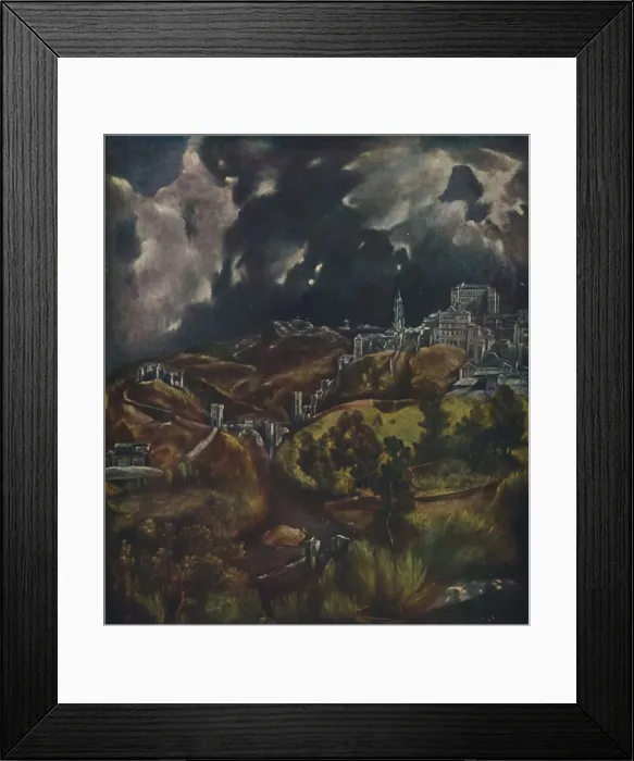 Framed Print : Toledo, (View of Toledo), 1599-1600, (1938). Artist: El Greco Framed Print : Toledo, (View of Toledo), 1599-1600, (1938). Artist: El Greco