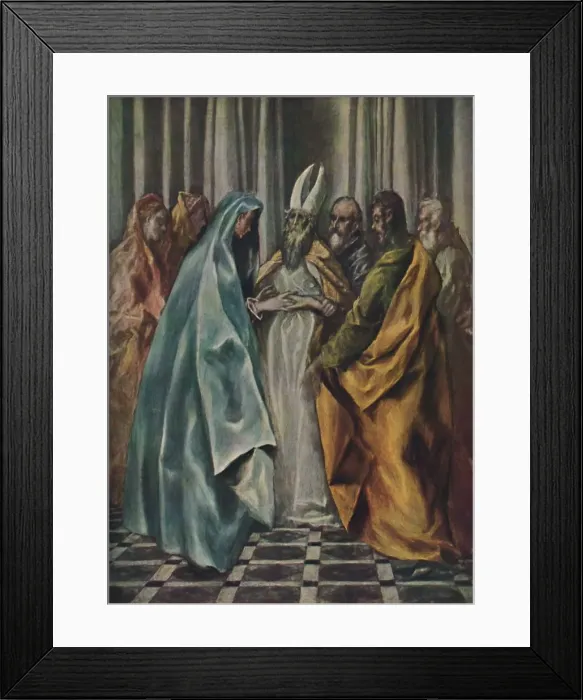 Framed Print : Mariae Verlobnis, (The Betrothal of the Virgin), c1600- 1614, (1938). Artist: El Greco Framed Print : Mariae Verlobnis, (The Betrothal of the Virgin), c1600- 1614, (1938). Artist: El Greco