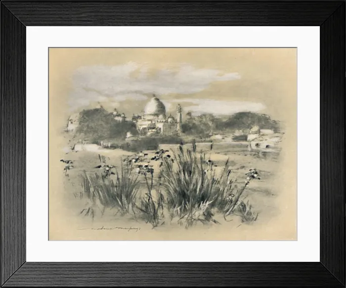 Framed Print : The Taj at Agra, 1903. Artist: Mortimer L Menpes Framed Print : The Taj at Agra, 1903. Artist: Mortimer L Menpes
