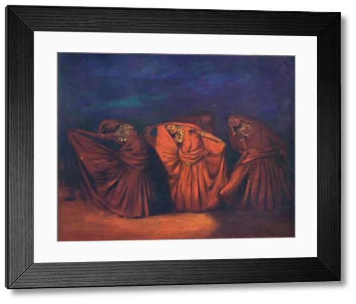 Framed Print : Nautch Girls, 1903. Artist: Mortimer L Menpes Framed Print : Nautch Girls, 1903. Artist: Mortimer L Menpes