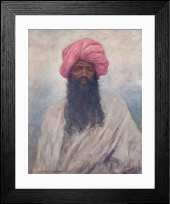Framed Print : A Typical Baluch, 1903. Artist: Mortimer L Menpes Framed Print : A Typical Baluch, 1903. Artist: Mortimer L Menpes