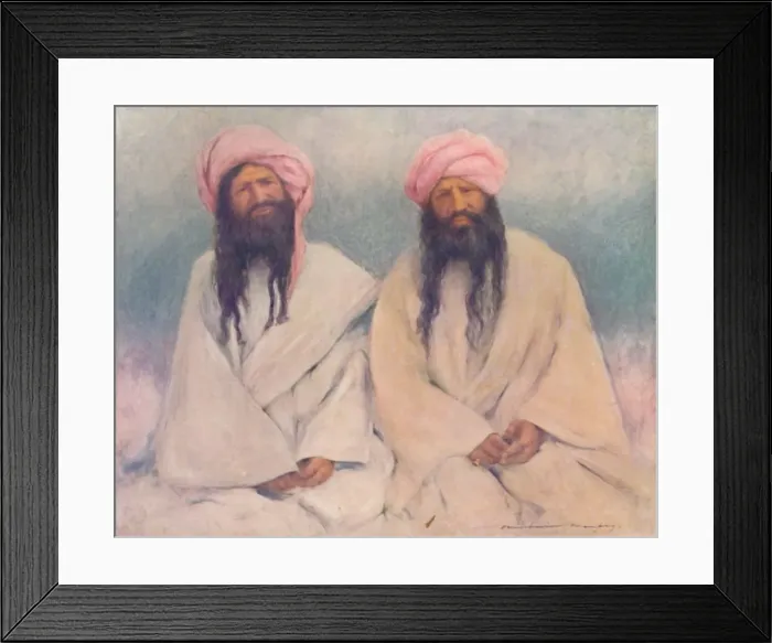 Framed Print : Two Baluch Chiefs, 1903. Artist: Mortimer L Menpes Framed Print : Two Baluch Chiefs, 1903. Artist: Mortimer L Menpes