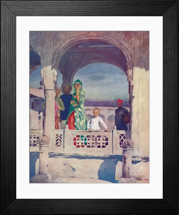 Framed Print : Watching the Pageant, 1903. Artist: Mortimer L Menpes Framed Print : Watching the Pageant, 1903. Artist: Mortimer L Menpes