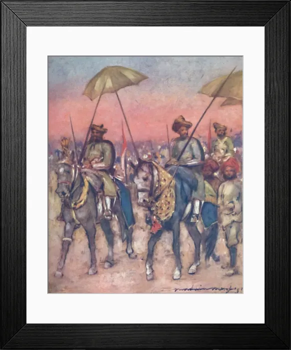 Framed Print : Chiefs of the Shan State, 1903. Artist: Mortimer L Menpes Framed Print : Chiefs of the Shan State, 1903. Artist: Mortimer L Menpes