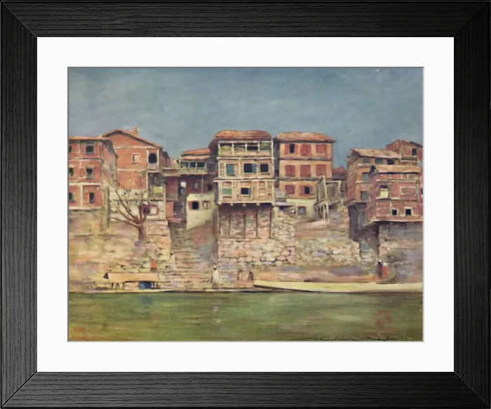 Framed Print : Srinagar, 1903. Artist: Mortimer L Menpes Framed Print : Srinagar, 1903. Artist: Mortimer L Menpes