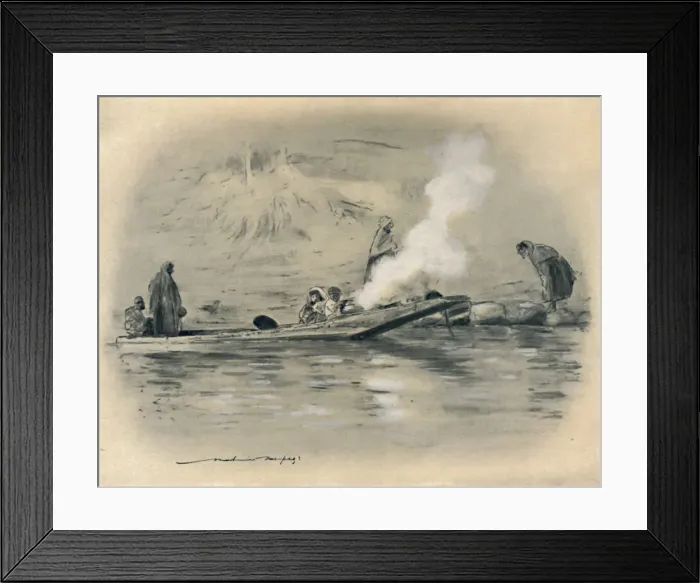 Framed Print : Family of Nomadic Tribe, 1903. Artist: Mortimer L Menpes Framed Print : Family of Nomadic Tribe, 1903. Artist: Mortimer L Menpes