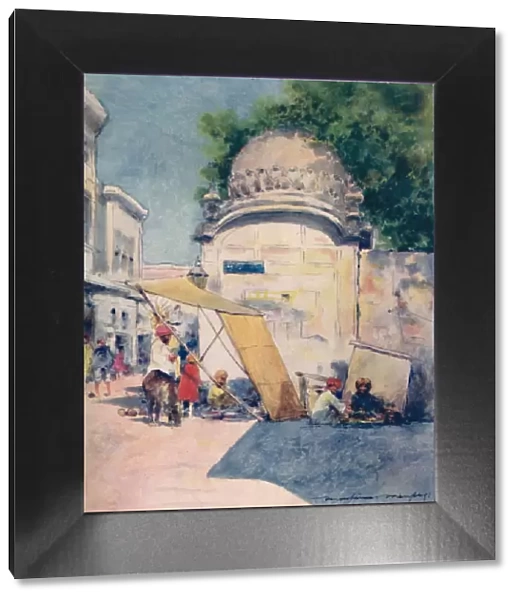 At a Street Corner, Amritsar, 1905. Artist: Mortimer Luddington Menpes
