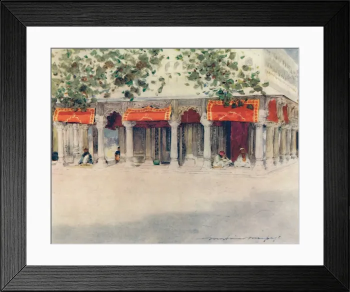 Framed Print : A Bara Durri at Delhi, 1905. Artist: Mortimer Luddington Menpes Framed Print : A Bara Durri at Delhi, 1905. Artist: Mortimer Luddington Menpes