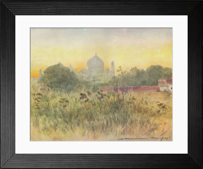 Framed Print : The Taj Mahal, Agra, 1905. Artist: Mortimer Luddington Menpes Framed Print : The Taj Mahal, Agra, 1905. Artist: Mortimer Luddington Menpes