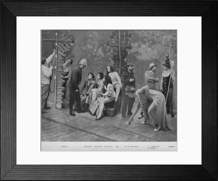 Framed Print : Avant Les Trois Coups, 1900 Framed Print : Avant Les Trois Coups, 1900