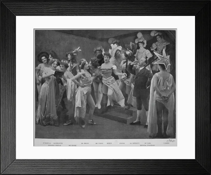 Framed Print : En Scene Pour Le Trois!, 1900 Framed Print : En Scene Pour Le Trois!, 1900