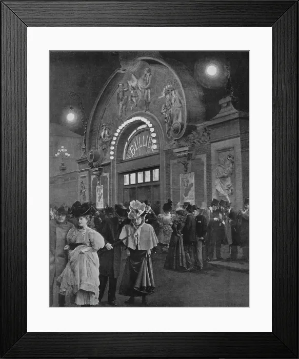 Framed Print : La Sortie De Bullier, 1900 Framed Print : La Sortie De Bullier, 1900