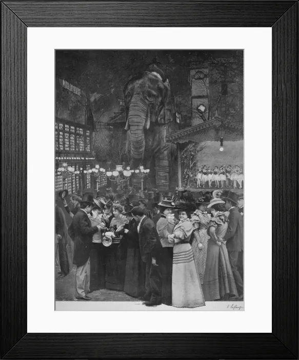 Framed Print : Au Moulin Rouge - Dans Le Jardin, 1900 Framed Print : Au Moulin Rouge - Dans Le Jardin, 1900