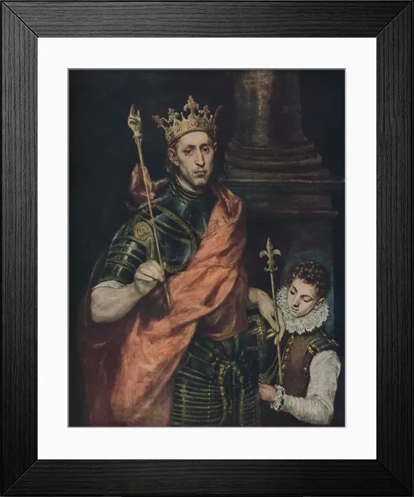 Framed Print : Der Heilige Ludwig, (Saint Louis), c1585 - 1590, (1938). Artist: El Greco Framed Print : Der Heilige Ludwig, (Saint Louis), c1585 - 1590, (1938). Artist: El Greco