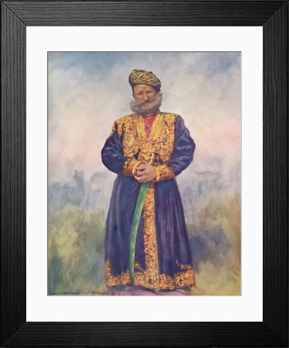 Framed Print : A Rajput of Rajgarh, 1903. Artist: Mortimer L Menpes Framed Print : A Rajput of Rajgarh, 1903. Artist: Mortimer L Menpes