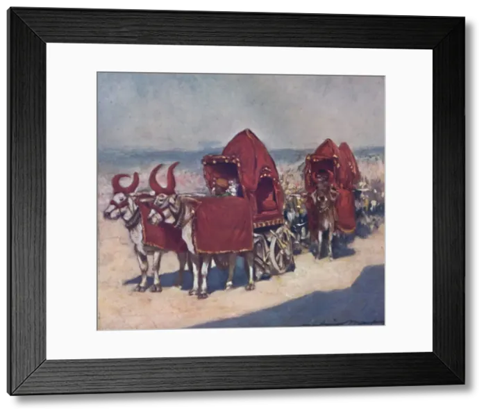 Framed Print : Some Native Vehicles, 1903. Artist: Mortimer L Menpes Framed Print : Some Native Vehicles, 1903. Artist: Mortimer L Menpes