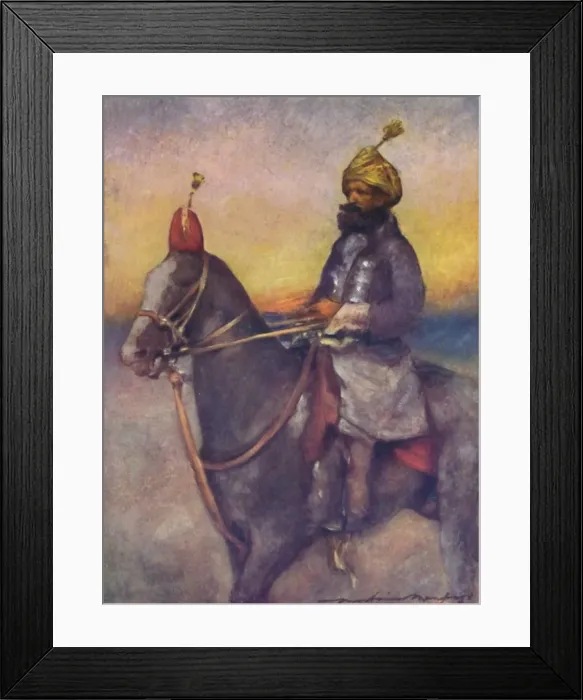 Framed Print : In the Retainers Procession, 1903. Artist: Mortimer L Menpes Framed Print : In the Retainers Procession, 1903. Artist: Mortimer L Menpes