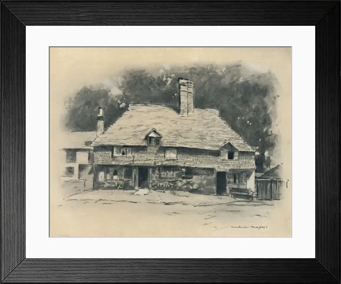 Framed Print : A Cottage in Surrey, 1903. Artist: Mortimer L Menpes