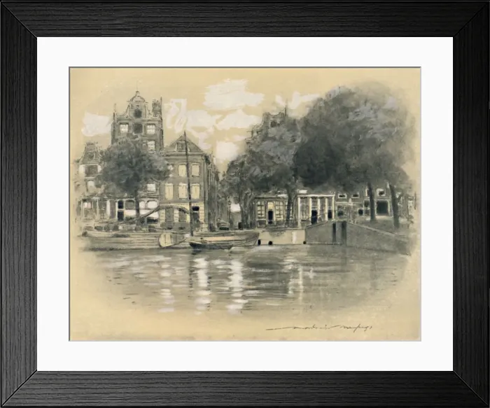 Framed Print : Rotterdam, 1903. Artist: Mortimer L Menpes Framed Print : Rotterdam, 1903. Artist: Mortimer L Menpes