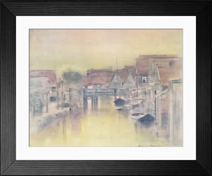 Framed Print : Edam, 1903. Artist: Mortimer L Menpes Framed Print : Edam, 1903. Artist: Mortimer L Menpes