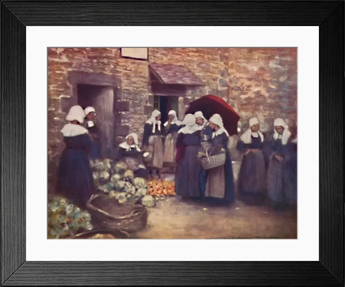 Framed Print : Vegetable Market, 1903. Artist: Mortimer L Menpes Framed Print : Vegetable Market, 1903. Artist: Mortimer L Menpes