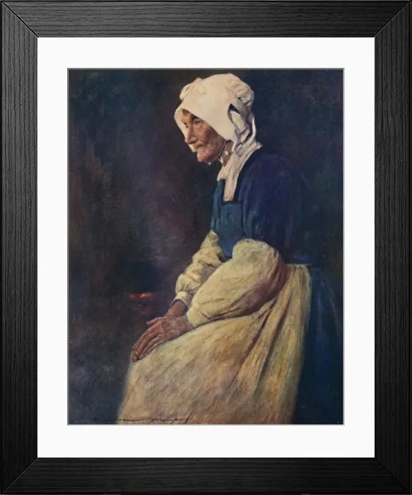 Framed Print : A Breton Woman, 1903. Artist: Mortimer L Menpes Framed Print : A Breton Woman, 1903. Artist: Mortimer L Menpes