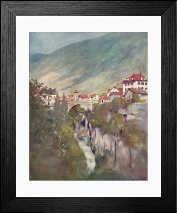Framed Print : Goeschenen, 1903. Artist: Mortimer L Menpes Framed Print : Goeschenen, 1903. Artist: Mortimer L Menpes