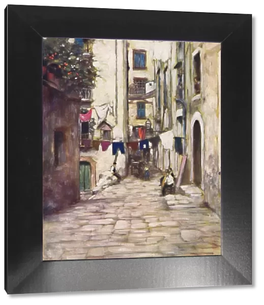 A Street in Naples, 1903. Artist: Mortimer L Menpes