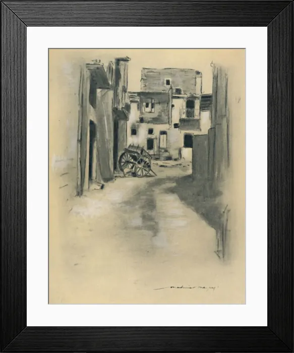 Framed Print : Deserted Houses, 1903. Artist: Mortimer L Menpes Framed Print : Deserted Houses, 1903. Artist: Mortimer L Menpes