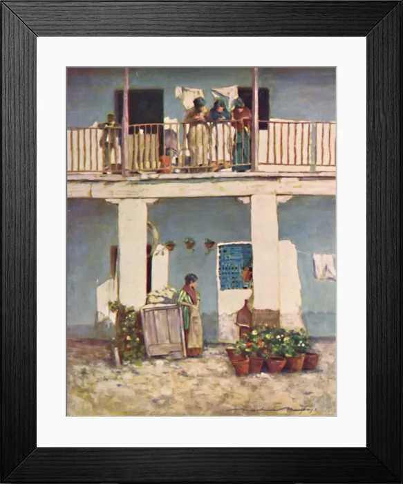 Framed Print : Seville, 1903. Artist: Mortimer L Menpes Framed Print : Seville, 1903. Artist: Mortimer L Menpes