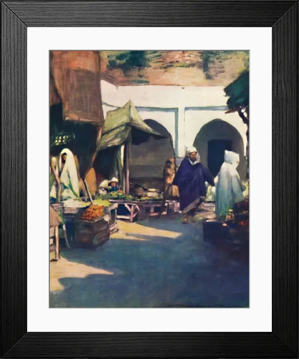 Framed Print : Tangier, 1903. Artist: Mortimer L Menpes Framed Print : Tangier, 1903. Artist: Mortimer L Menpes