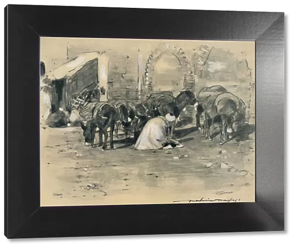 Street Scene in Tangier, 1903. Artist: Mortimer L Menpes