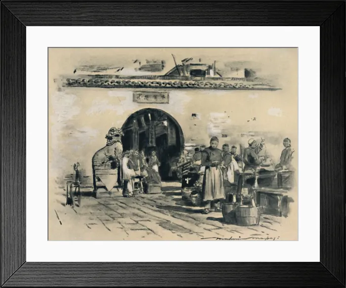 Framed Print : In the City of Shanghai, 1903. Artist: Mortimer L Menpes Framed Print : In the City of Shanghai, 1903. Artist: Mortimer L Menpes